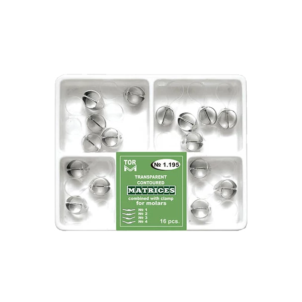 TOR - DOMBORÍTOTT, ÁTLÁTSZÓ MATRICA SZORÍTÓGYŰRŰVEL, MOLÁRIS