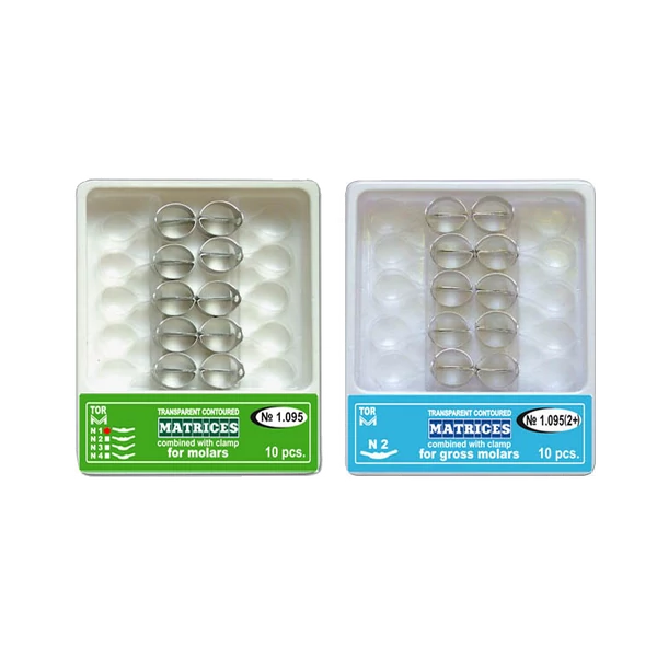 TOR - DOMBORÍTOTT, ÁTLÁTSZÓ MATRICA SZORÍTÓGYŰRŰVEL, MOLÁRIS