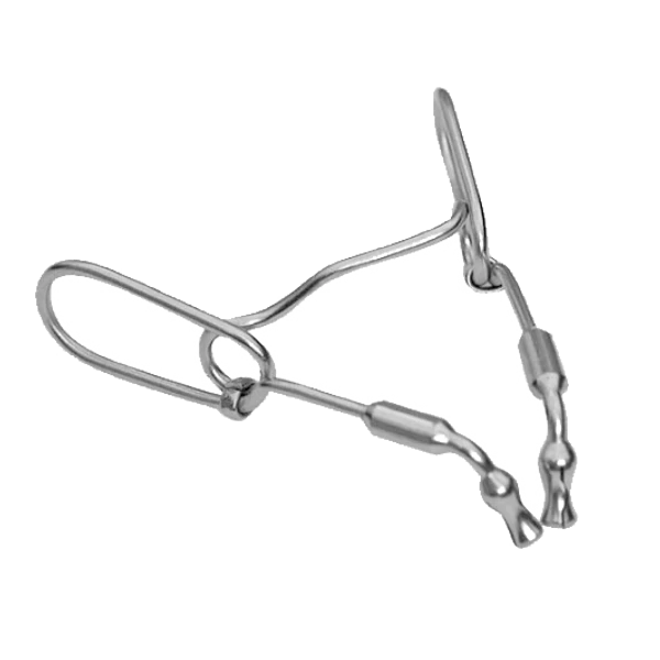 TOR - DOMBORÍTOTT félkörös FÉM PONY MATRICA RUGÓS CSIPESZ, 1 db