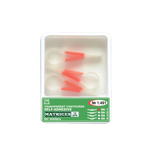 TOR - ÖNTAPADÓ Celluloid  MATRICA MOLÁRIS FOGAKHOZ (12DB)