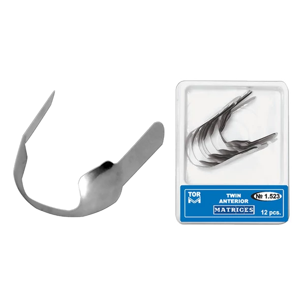 TOR - TWIN: Approximális és nyaki frontfog felszínekhez egyben, fém matrica, 12 db