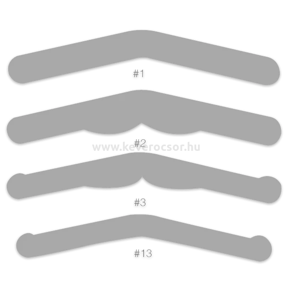 Matricaszalag, Tofflemire, 20 db, fém, 0,04 mm vastag - többféle típusban