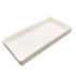 Tavă, nedividată, autoclavabilă, din plastic, albă, 20x10x2,5 cm, 1 buc
