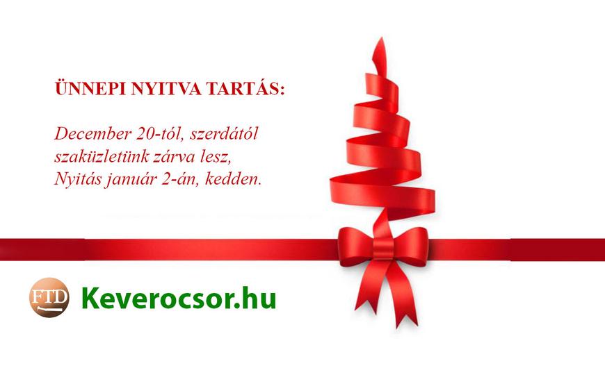 Ünnepi nyitva tartás 2017