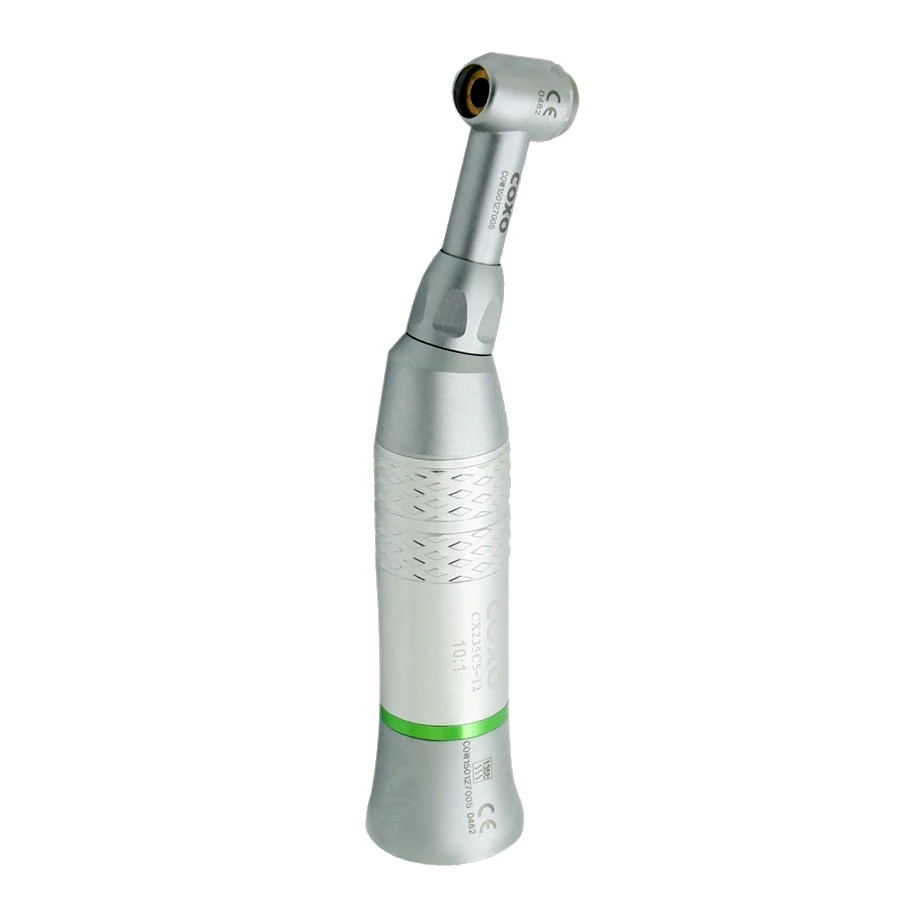 Endodontic Contra-Angle Handpiece, 10:1, without light, for manuel needles, 45° back and forth rotation