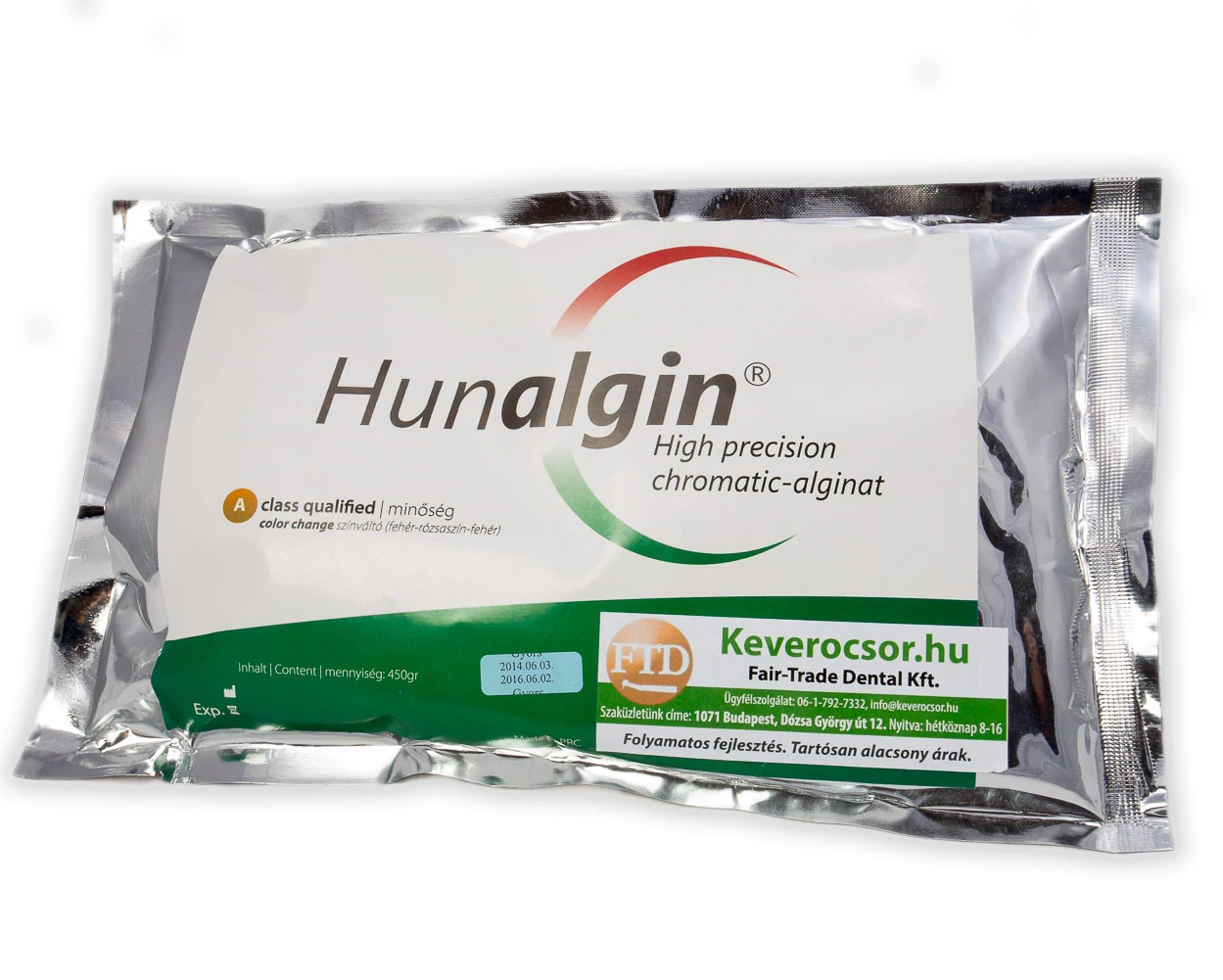 Alginát, Hunalgin színváltós, 450 g