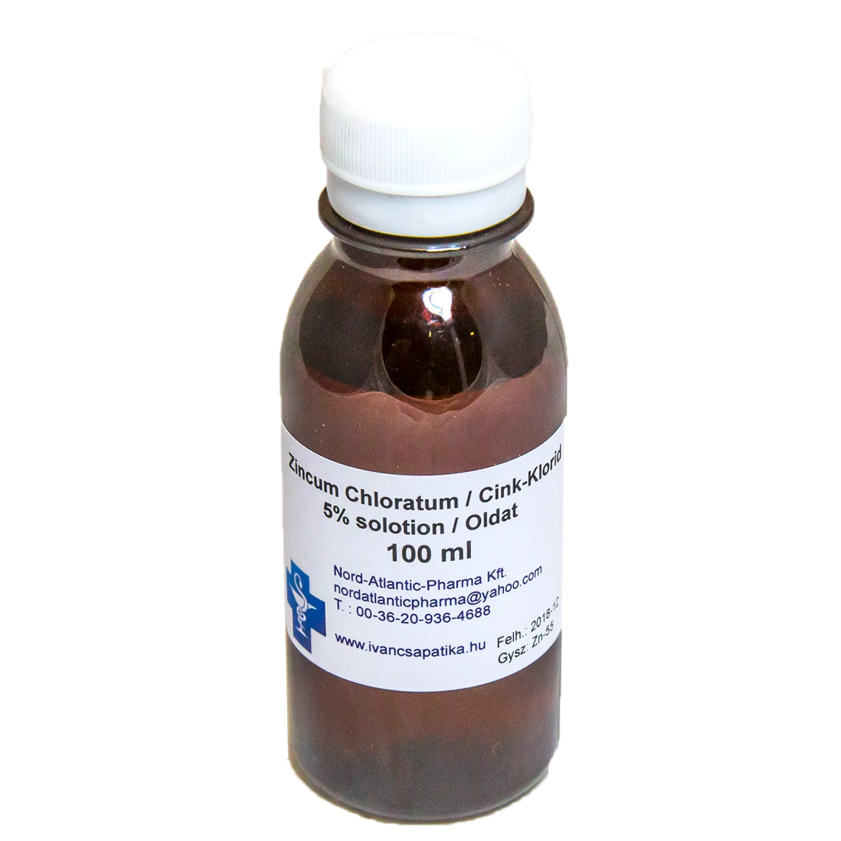Solution Zinc Chloride, 5%, 100 ml