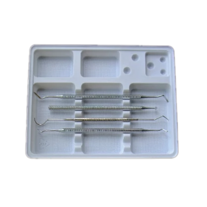 Disposable plastic divided tray, 100 pcs