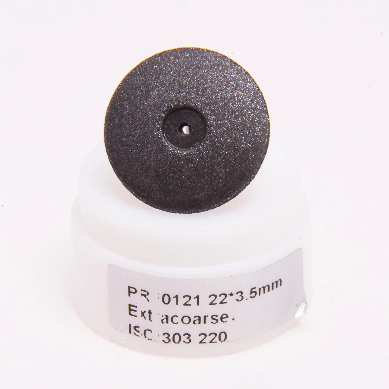 Rubber Polisher, black, 10 pcs, lens shaped, extra-hard, 22x3,5mm, without mandrel, ISO: 303 220, 20-30 000 rpm