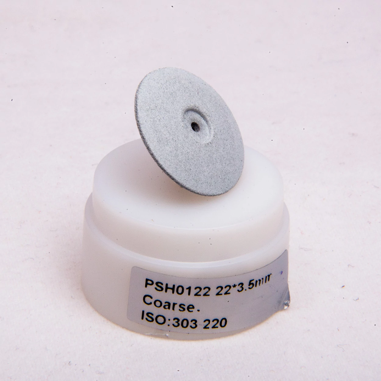 Silicone Polisher, for ceramic,10 pcs, grey, hard, lens shaped, 22x3,5mm, without mandrel, ISO: 303 220, 15-30 000 rpm