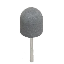 Silicone Polisher, 10 pcs, HP, dark grey, hard,15x17mm, in silicone, rounded cylindre shaped, 15-20 000 rpm