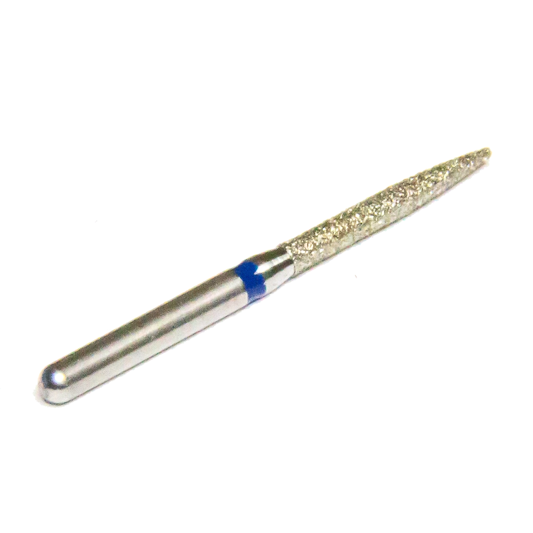 Diamond Bur, blue, thicker, pointed grinder, FG, 13