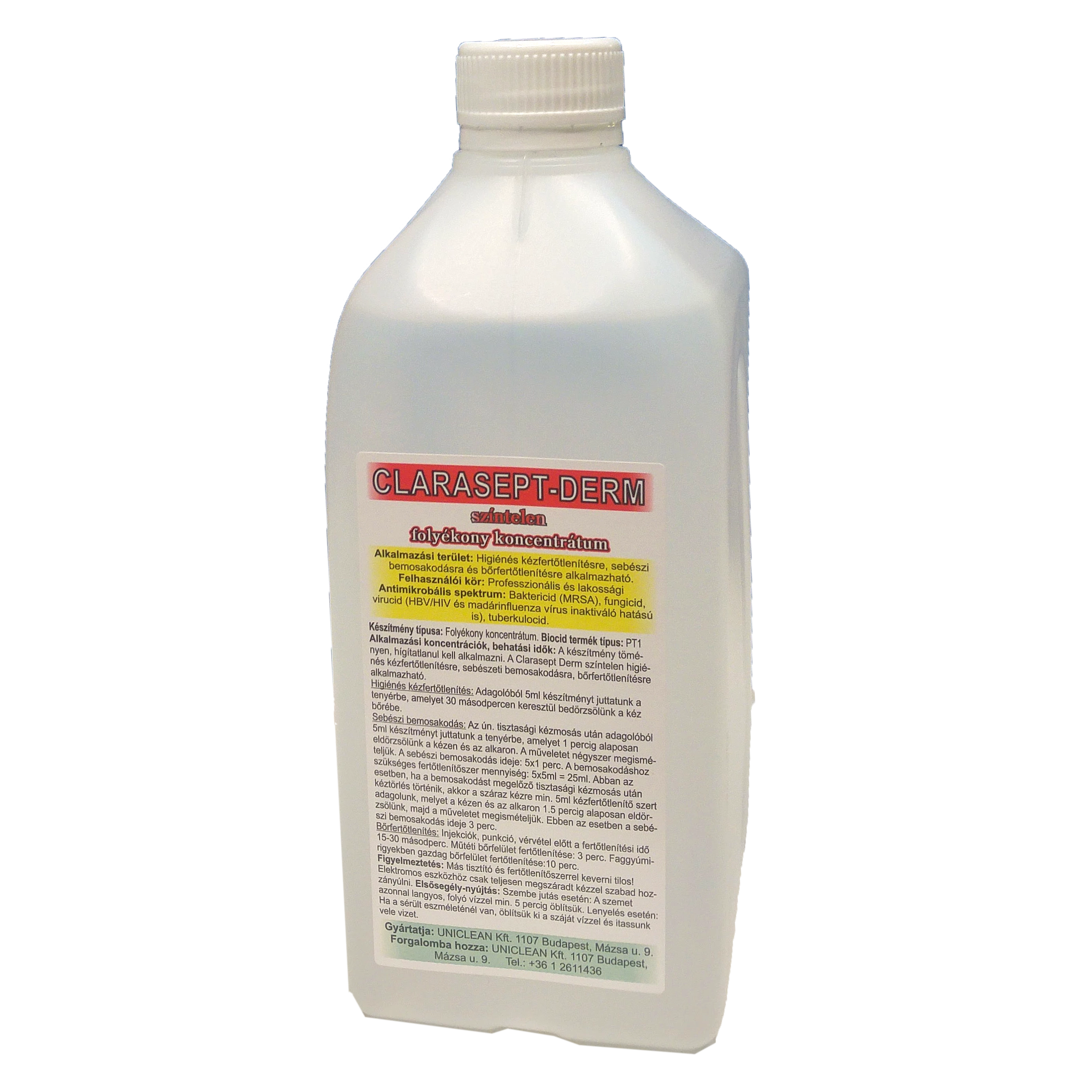 Clarasept Disinfectant for hand and skin, transparent, 1000 ml, refill - (available only in Hungary)