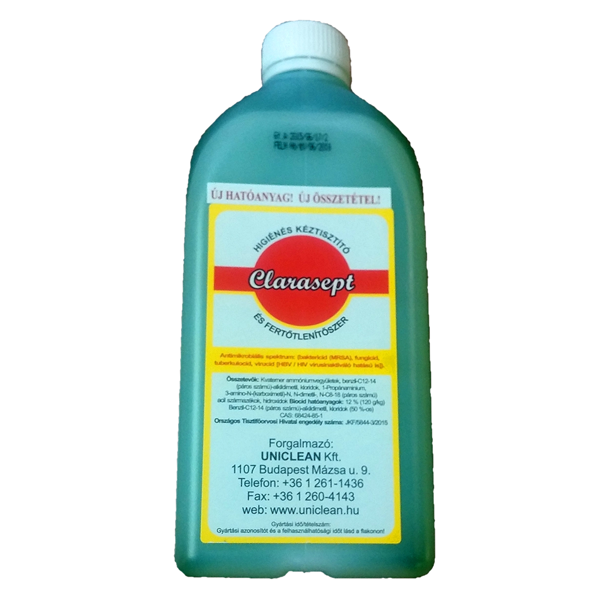 Clarasept higiénés (1L) kéztisztító és fertőtlenítőszer 1 liter