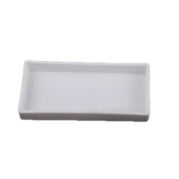 Dental Plastic Tray, not divided, autoclavable, white, 20x10x2,5 cm, 1 pc