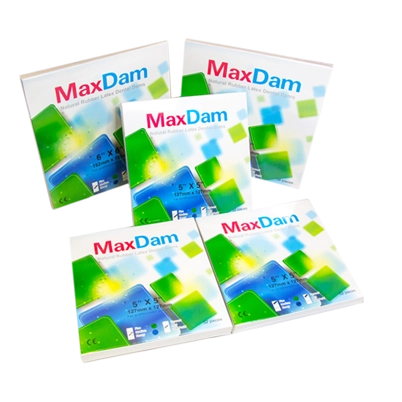 Dental Dam, latex, MEDIUM, in several sizes and types