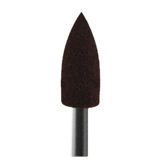 Silicone Polisher without mandrel,arrowhead shaped, brown, Extra Coarse, 1 pc