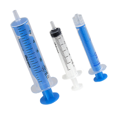 Syringe, luer, 2,5 ml, 2-part, sterile, 100 pcs