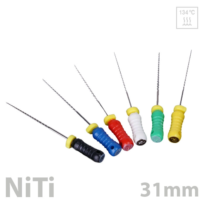 Reamers NITI, 31 mm,  6 db/doboz - többféle választható méretben
