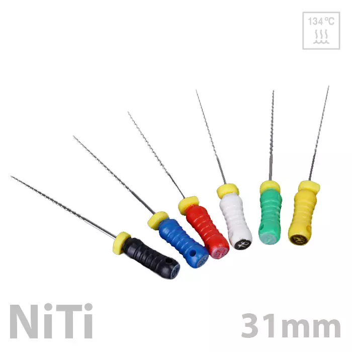 Reamers NITI, 31 mm,  6 db/doboz - többféle választható méretben