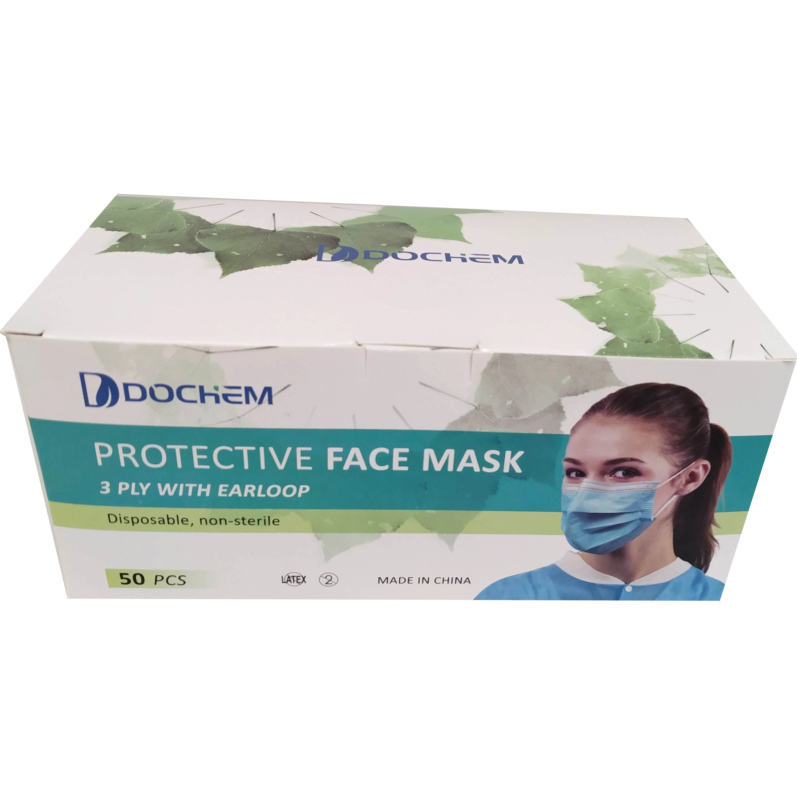 Dental-Medical Face Mask, Premium, 50 pcs, 3 ply, earloop, in 3 colors