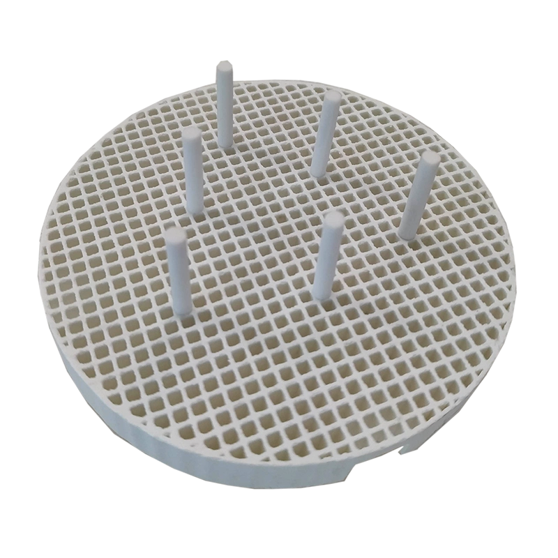 Firing Tray, 2 pcs, with 20 pins, in CERAMIC, round, with 80 mm diameter, for ceramic ovens