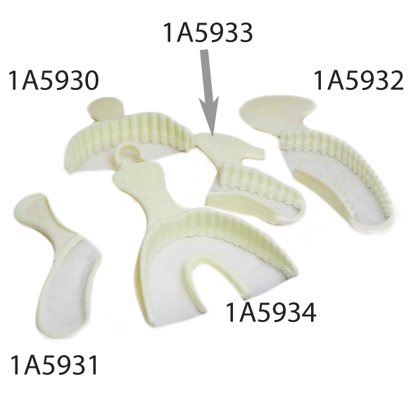 Disposable impression trays, 5 pieces - in different types