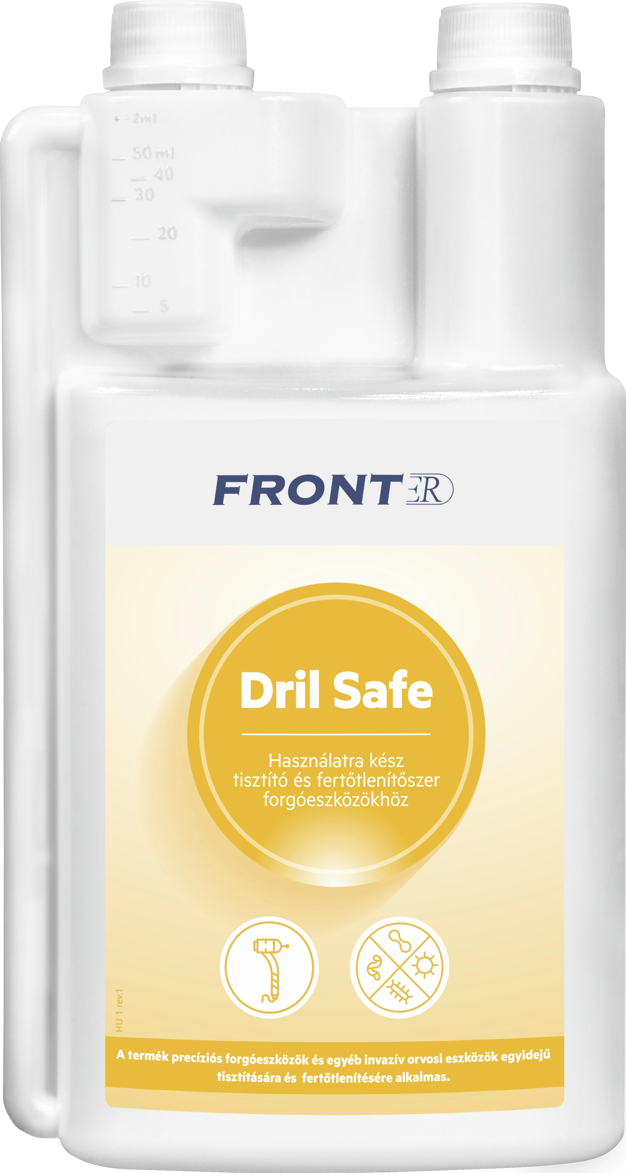 FrontER DrilSafe (1L) fogászati fúrófertőtlenítő, 1 liter