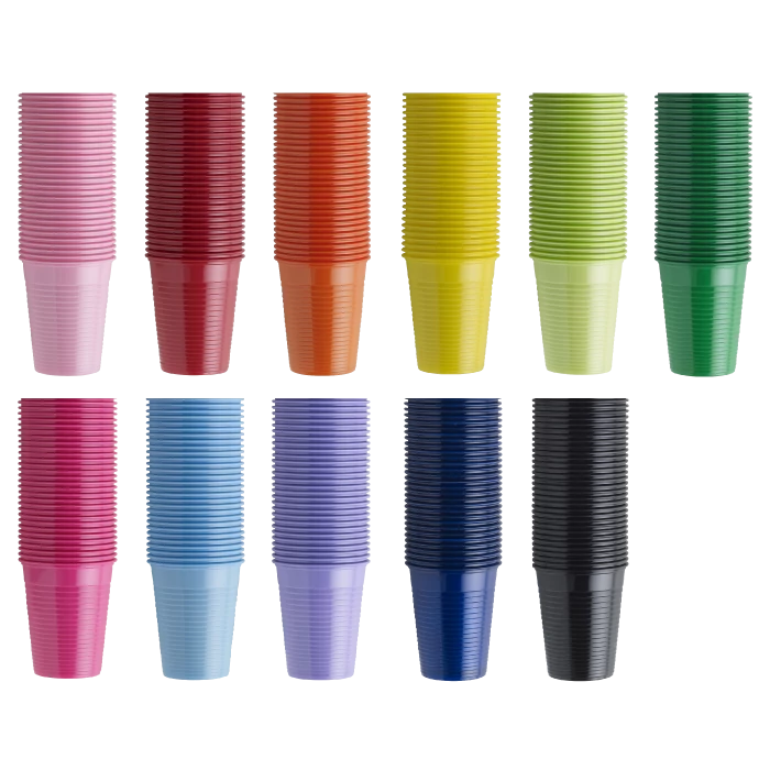 Cups, 2 dl, in several colors, 100pcs