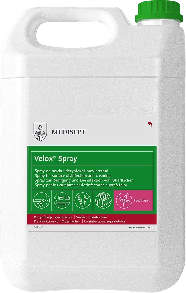 FrontER DeviSept alkoholische Desinfektion, Grüntee Aroma, 5 Liter Kanister