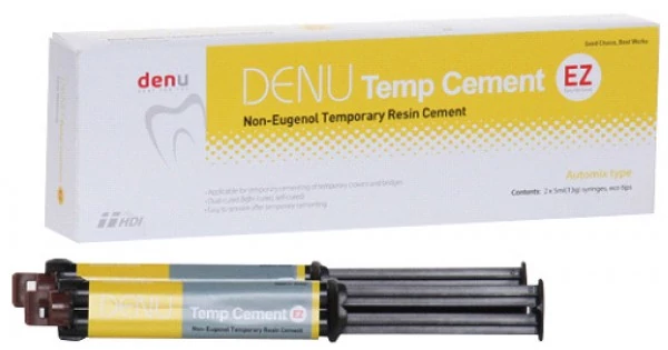 DENU Temp Cement (2syr) - Temporary adhesive 2x(13g, 5ml)