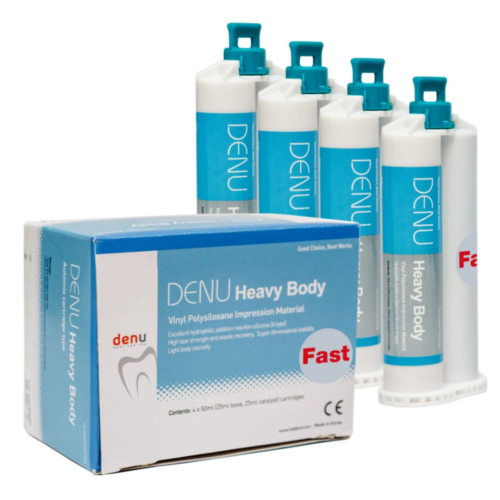 DENU Heavy Body FAST 4x50 ml (+12kcs) egyfázisú lenyomatvételhez