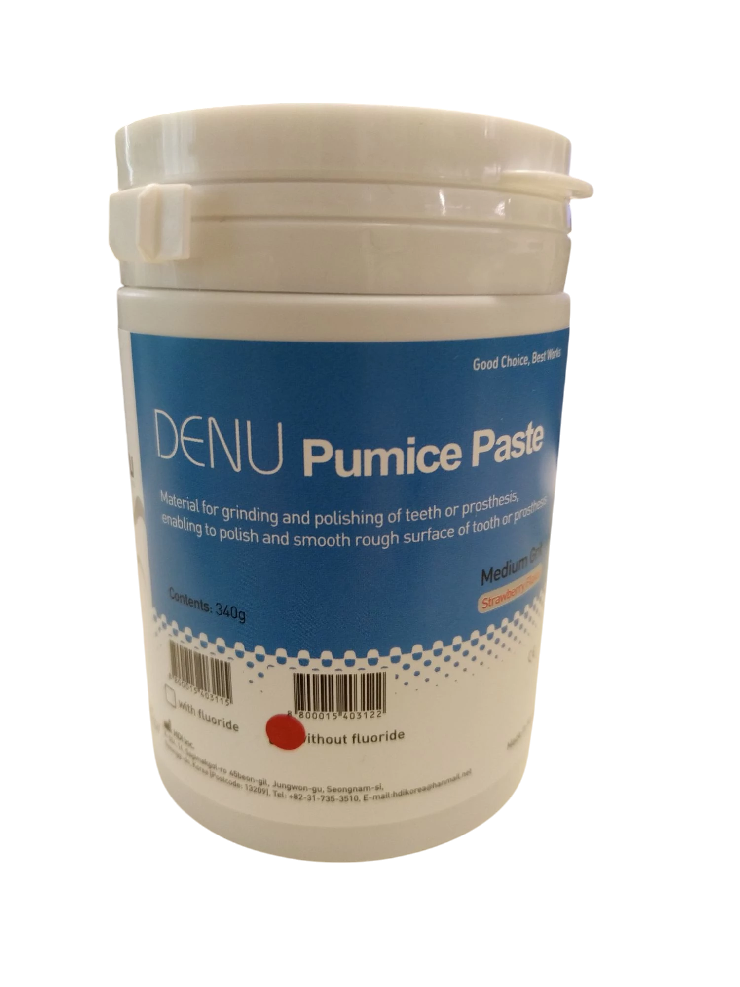 DENU Pumice Paste - Polishing paste, with fluoride (340 g)