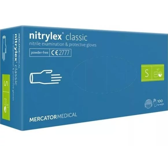 Nitrylex® Classic medical gloves, latex-free, powder-free, 100 pieces