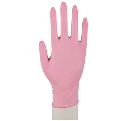 NITRIL Gloves for sensitive skin, latex and powder free,pink, 100pcs, in several sizes