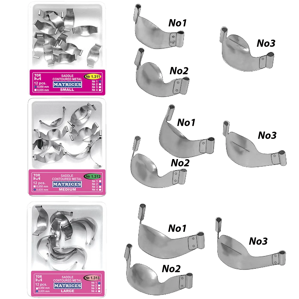 TOR - Matrici cu cleme cu arc în relief - în diferite modele
