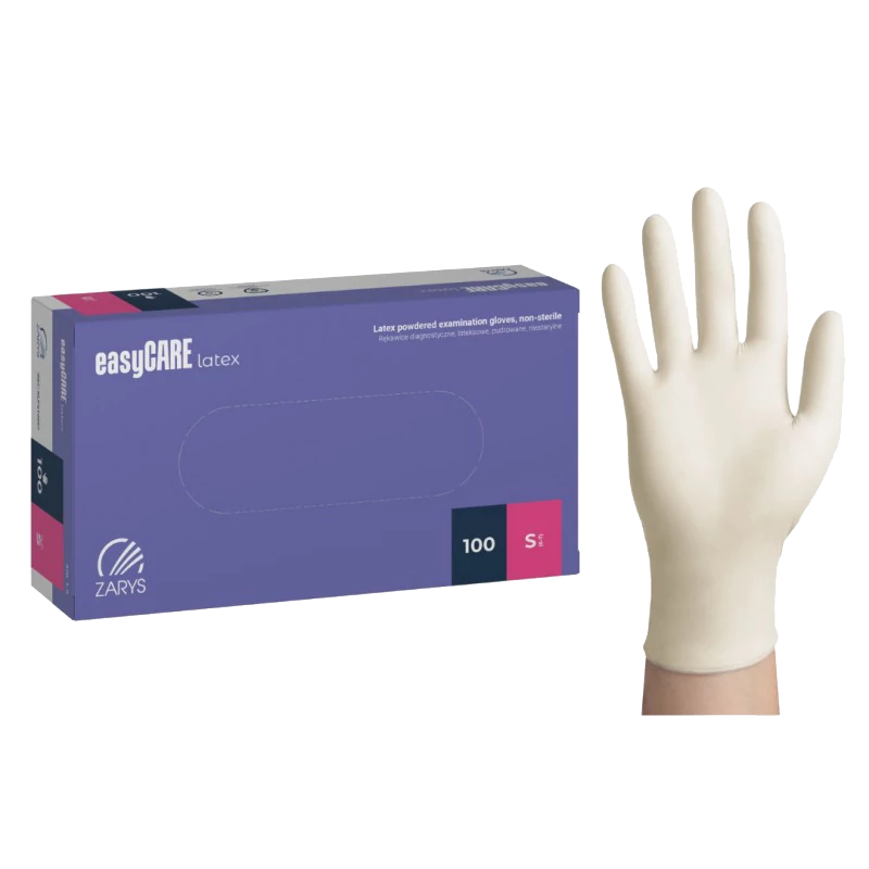 Gants en latex poudrés ZARYS easyCARE, 100 pièces