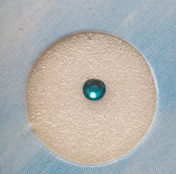 Zahnschmucksteine, blau