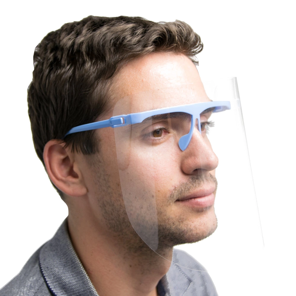 Fix szemüvegkeretes arcvédőpajzs-szett, 10 előlappal - többféle színben