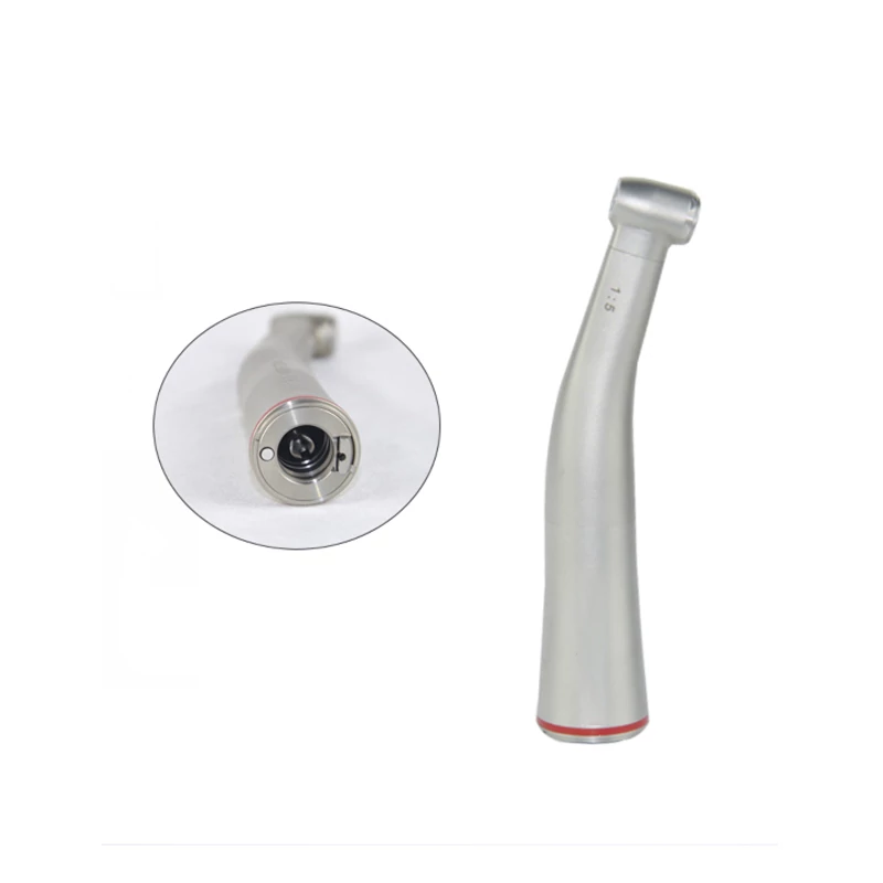Contra-angle handpiece, 1:5, accelerator, 200 000rpm, red stripe,with light and 4way spray water - (available only in Hungary)