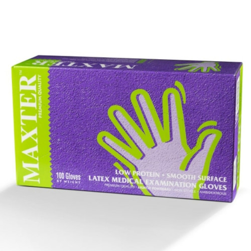 Medical Gloves, powdered, , MAXTER, 100 pcs, in size XL