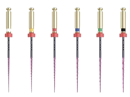 MH4 file, 25 mm, NiTi, 6  pcs - various sizes