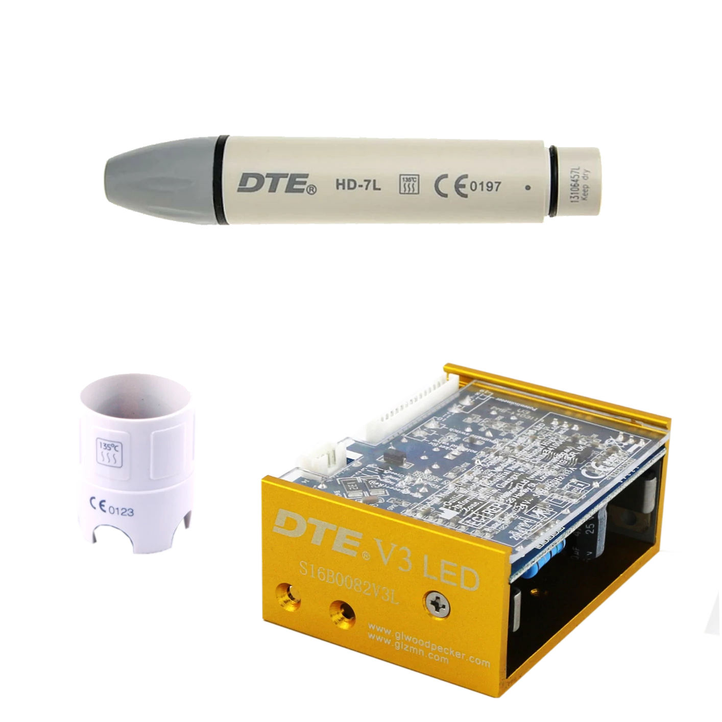 Ultrasonic Scaler handpiece, with light, 1 pc, installable, compatible with SATELEC (DTE) - (available only in Hungary)