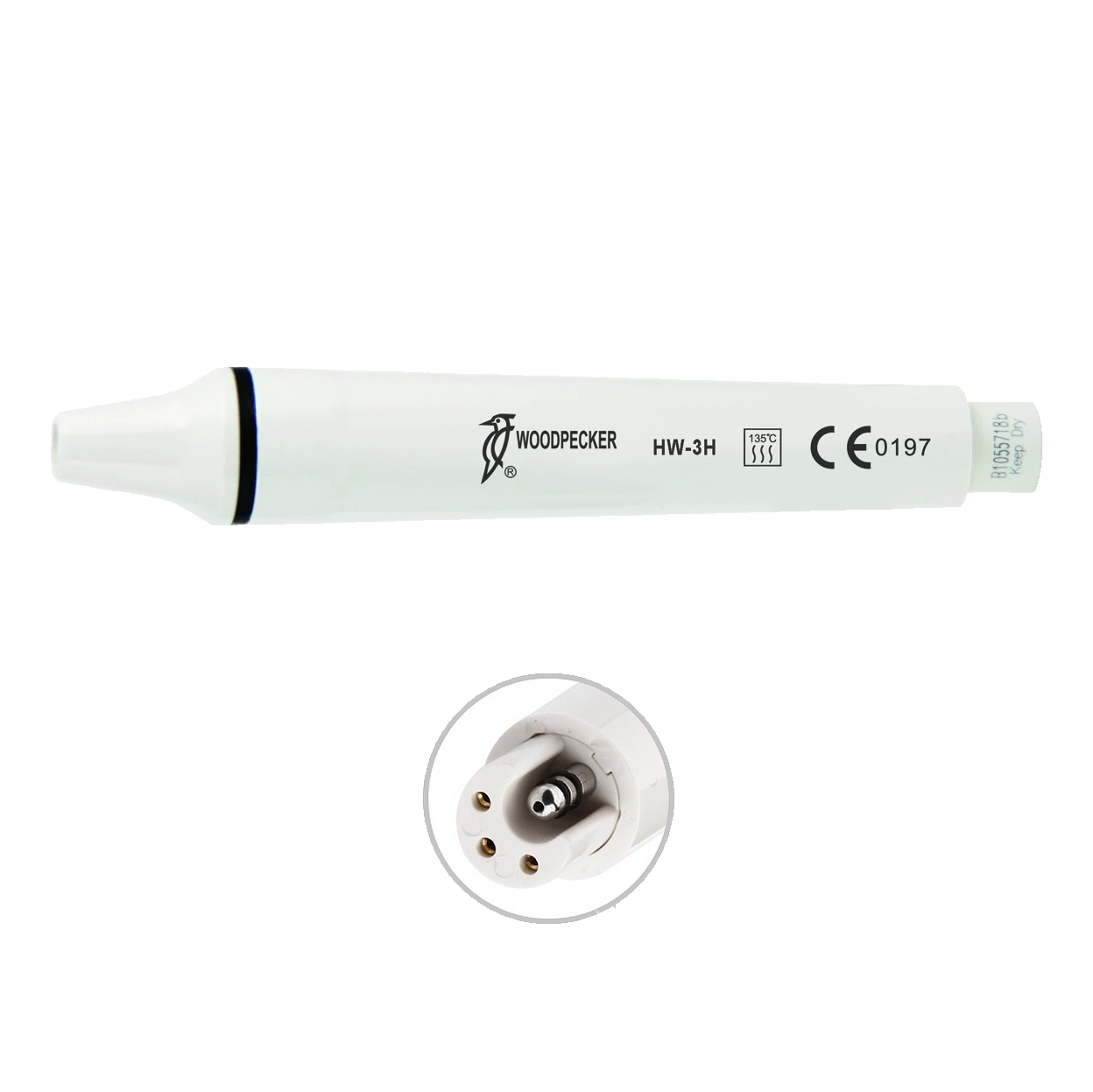 Ultrasonic Scaler handpiece, without light, in 2  colours,1 pc, removable, autoclavable, compatible with EMS - (available only in Hungary)