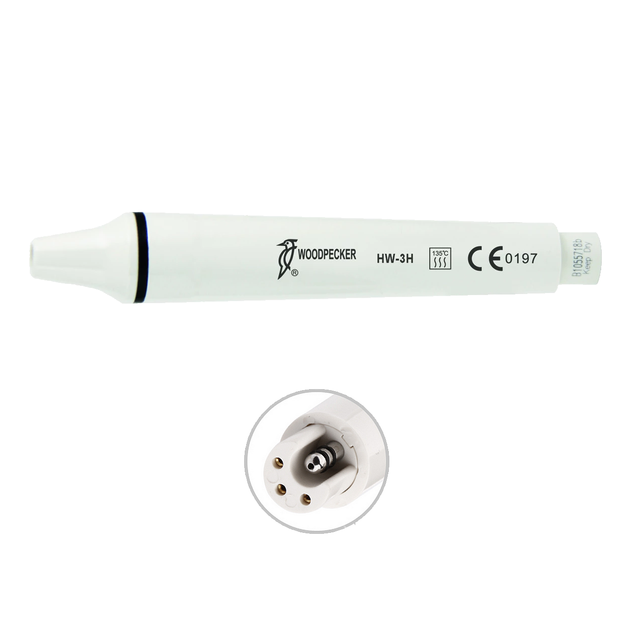 Ultrasonic Scaler handpiece, without light, in 2  colours,1 pc, removable, autoclavable, compatible with EMS - (available only in Hungary)