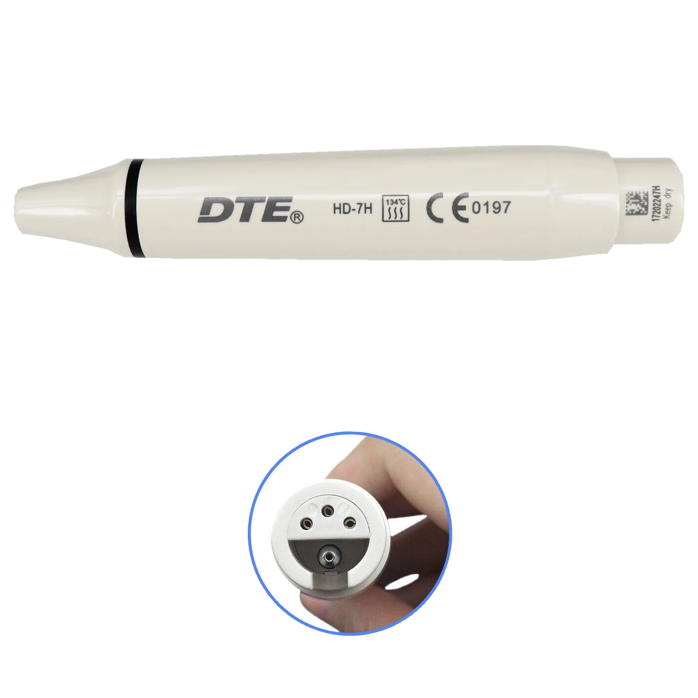 Ultrasonic Scaler handpiece, without light, in 2 colours,1 pc, removable, autoclavable, compatible with SATELEC (DTE)