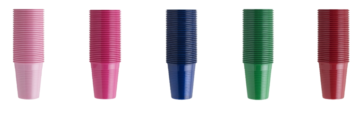 Cups, 2 dl, in several colors, 100pcs