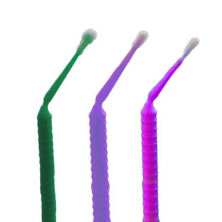 Micro Applicator, 8cm long, purple, 100pcs, in several sizes