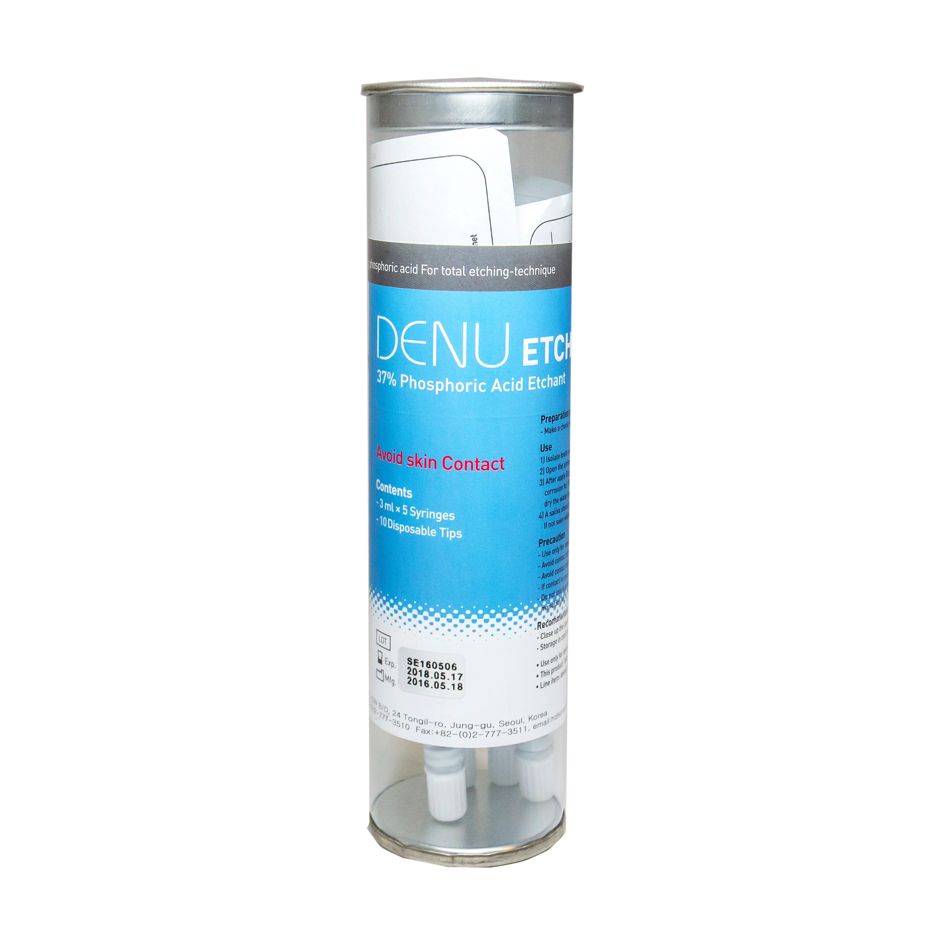 DENU ETCH – phosphoric acid etching gel 37%, 15ml (+10 cannulas)