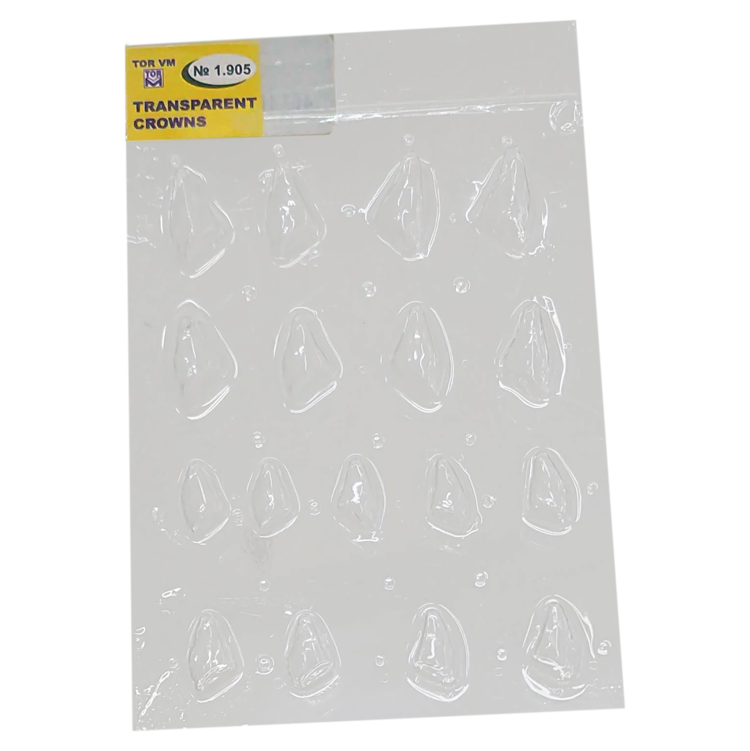 TOR - ÁTLÁTSZÓ KORONÁK,  kicsi és közepes méretben FRONTFOGAK APPROXIMÁLIS FELSZÍNÉRE (17DB)